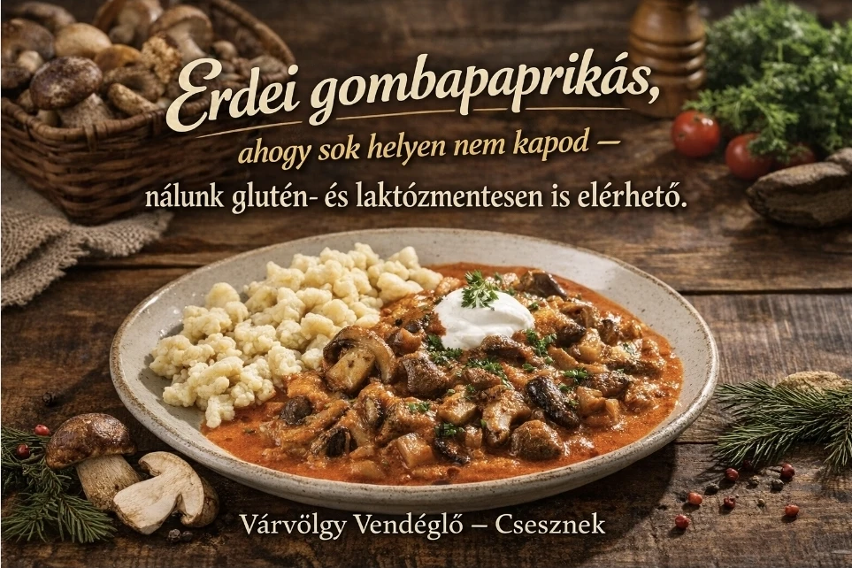 Erdei gombapaprikás